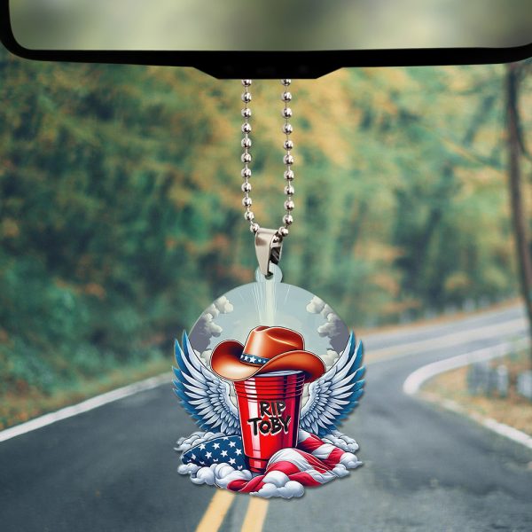 Toby Keith Custom Shape 2-sided Acrylic Car Ornament - TANTN 4734