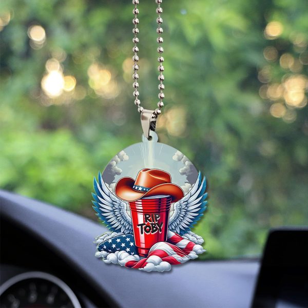 Toby Keith Custom Shape 2-sided Acrylic Car Ornament - TANTN 4734