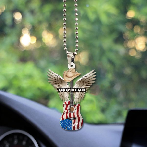 Toby Keith Custom Shape 2-sided Acrylic Car Ornament - TANTN 4738