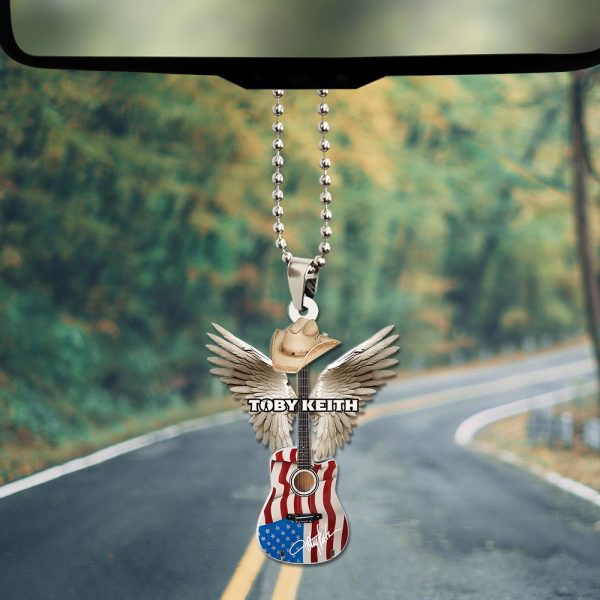 Toby Keith Custom Shape 2-sided Acrylic Car Ornament - TANTN 4738