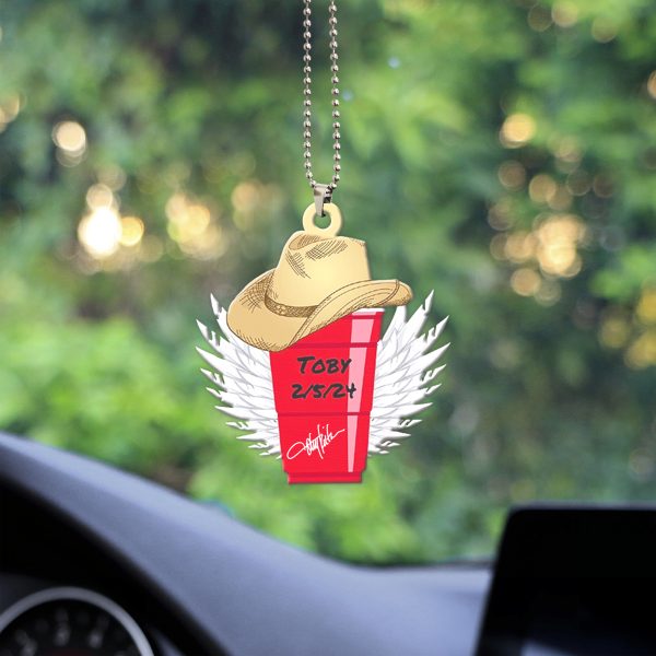 Toby Keith Custom Shape 2-sided Acrylic Car Ornament - MAITM 5848