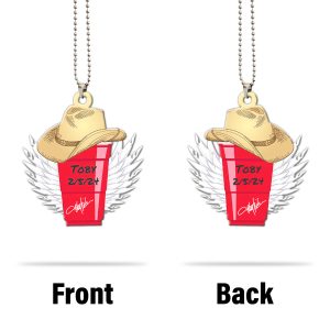 Toby Keith Custom Shape 2-sided Acrylic Car Ornament - MAITM 5848
