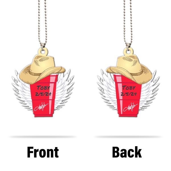Toby Keith Custom Shape 2-sided Acrylic Car Ornament - MAITM 5848