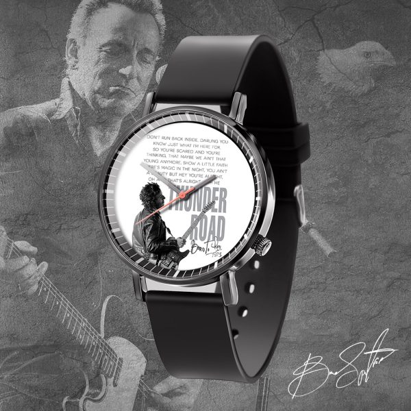 Bruce Springsteen Black Leather Watch - TANTN 4904