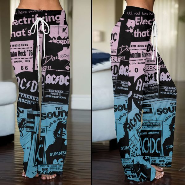 Rock Music High-Waisted Straight-Leg Trousers - TANTN 4744