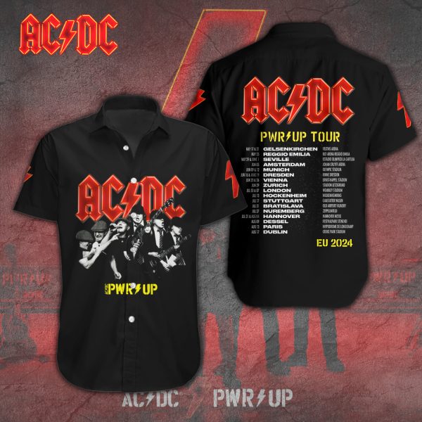 Rock Music Short Sleeve Dress Shirt - TANTN 4587