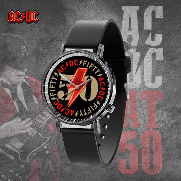 Rock Music Black Leather Watch - TANTN 4706