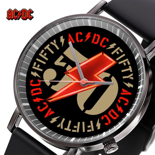 Rock Music Black Leather Watch - TANTN 4706