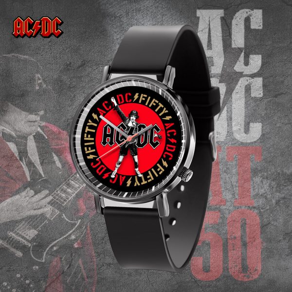 Rock Music Black Leather Watch - TANTN 4707