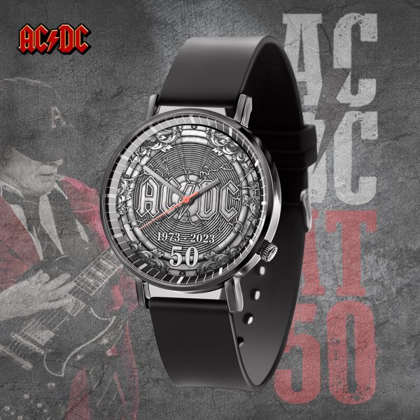 Rock Music Black Leather Watch - TANTN 4709