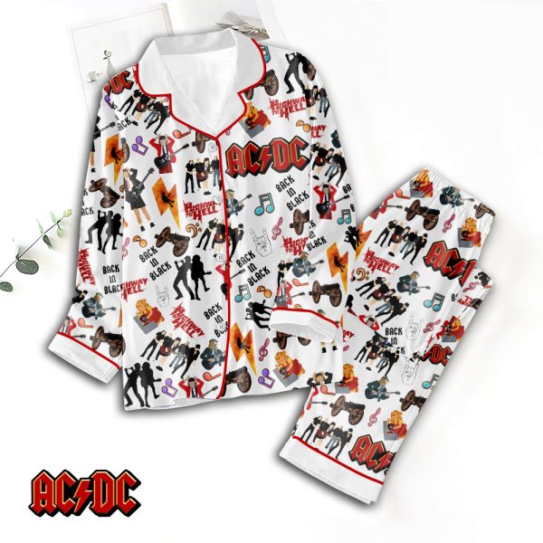 Rock Music Button Down Pajamas Set – TANTN 4743