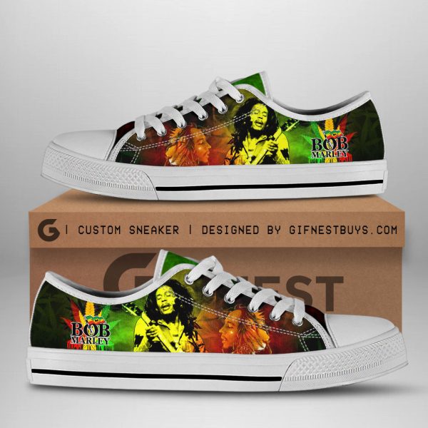 Bob Marley Low Top Canvas Shoes - ANHNV 3865