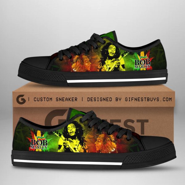 Bob Marley Low Top Canvas Shoes - ANHNV 3865