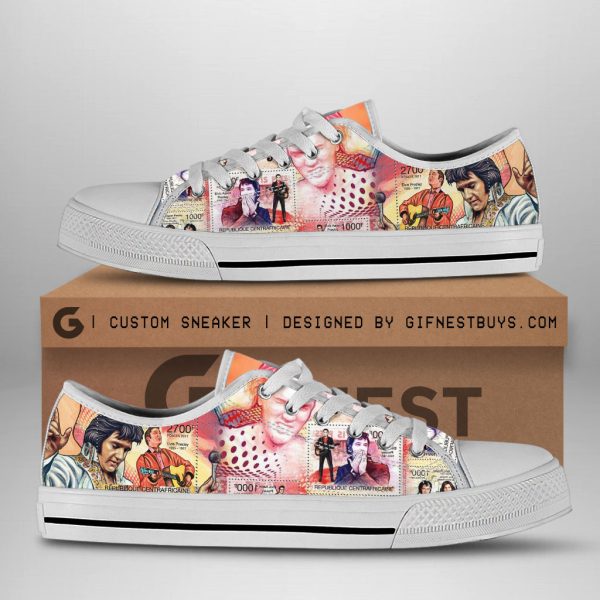 Elvis Presley Low Top Canvas Shoes - ANHNV 3869