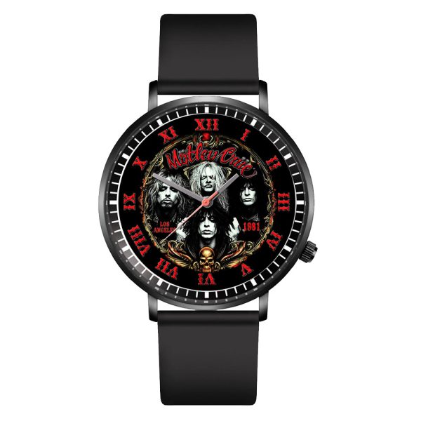 Mötley Crüe Black Leather Watch - ANHNV 3898