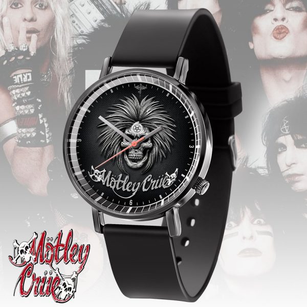 Mötley Crüe Black Leather Watch - ANHNV 3899