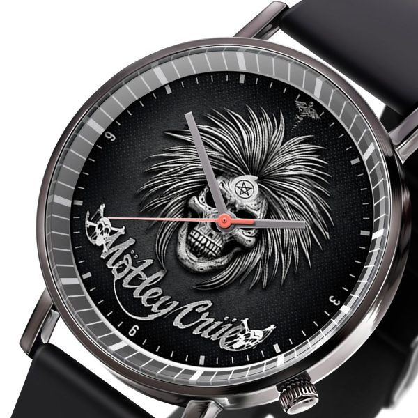 Mötley Crüe Black Leather Watch - ANHNV 3899
