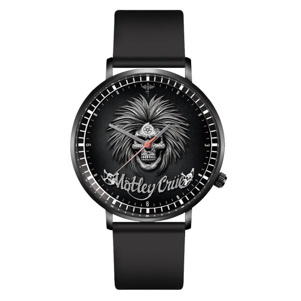 Mötley Crüe Black Leather Watch - ANHNV 3899