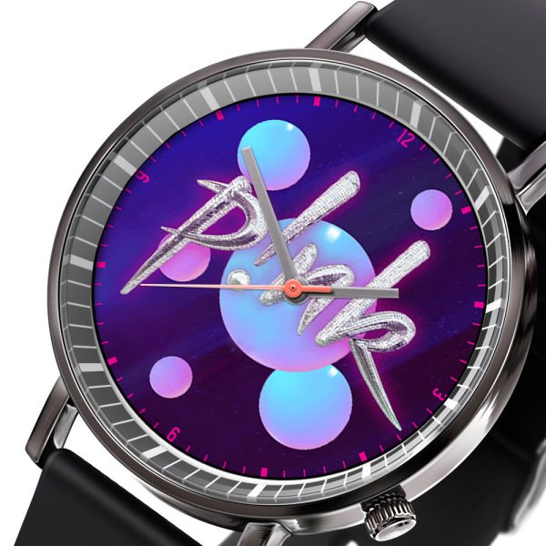 P!nk Black Leather Watch - ANHNV 3900