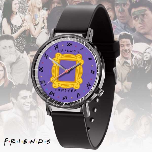 Friends Black Leather Watch - ANHNV 3901