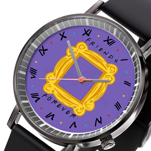 Friends Black Leather Watch - ANHNV 3901
