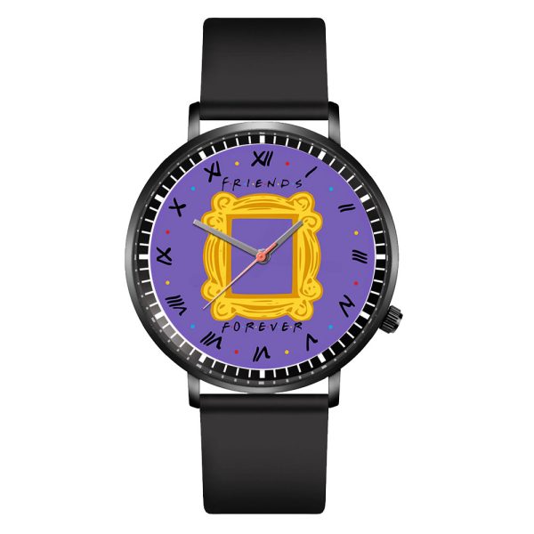 Friends Black Leather Watch - ANHNV 3901