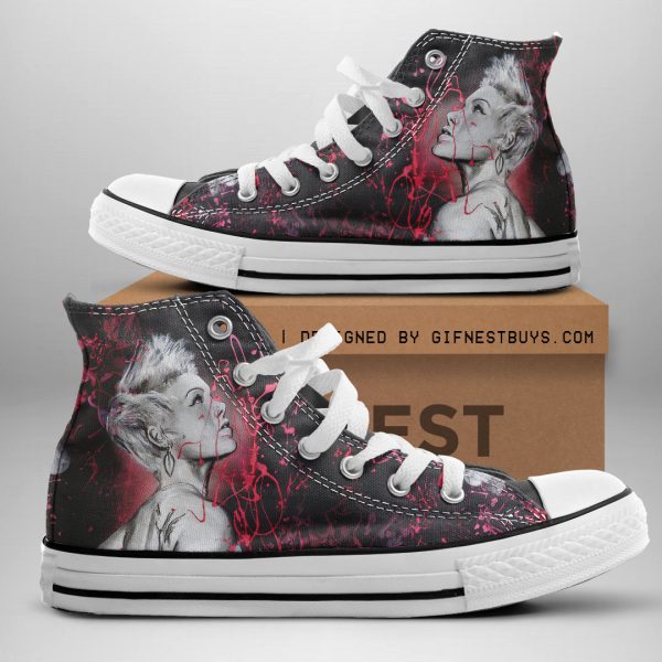 P!nk High Top Canvas Shoes - ANHNV 3945