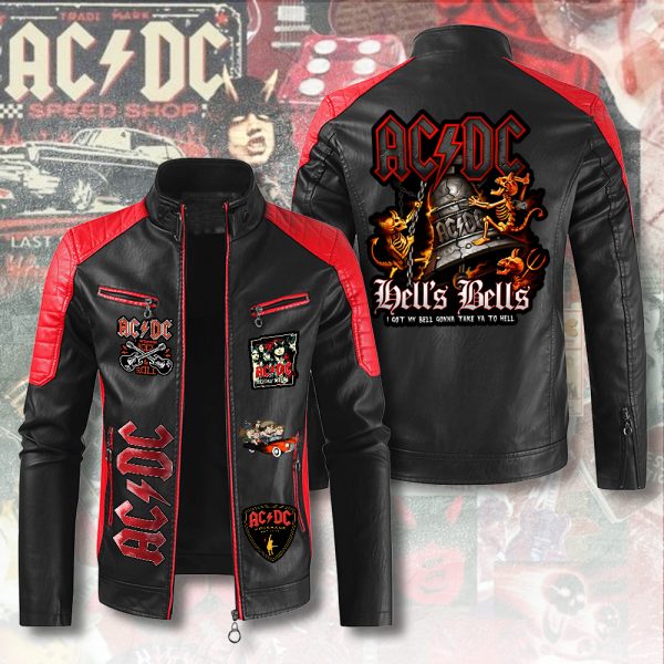 Rock Music Premium Leather Bomber - ANHNV 3949