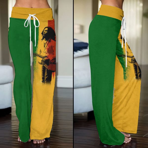 Bob Marley High-Waisted Straight-Leg Trousers - ANHNV 3955
