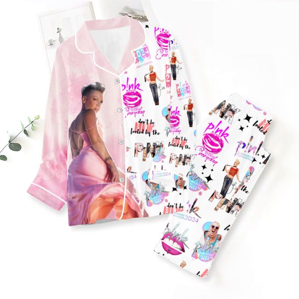 P!nk Button Down Pajamas Set – ANHNV 3992