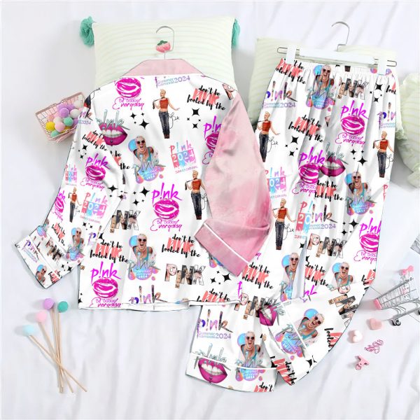 P!nk Button Down Pajamas Set – ANHNV 3992