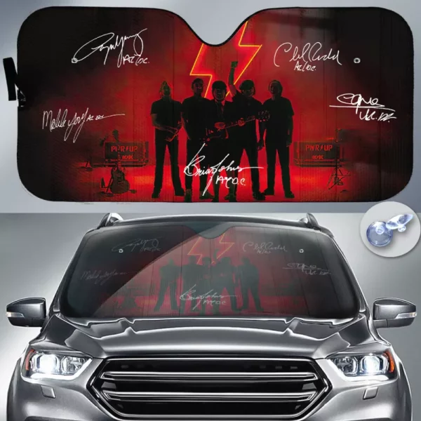 Rock Music Auto Sun Shade - ANHNV 4002