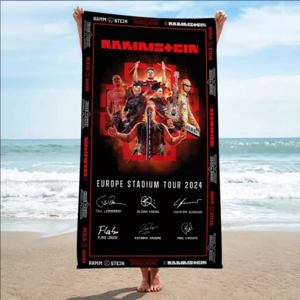 Rammstein Rectangle Beach Towel - ANHNV 4063