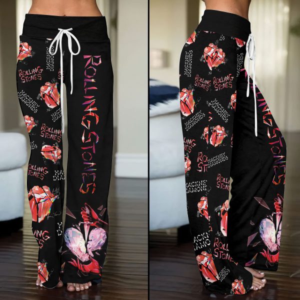 The Rolling Stones High-Waisted Straight-Leg Trousers - ANHNV 4068