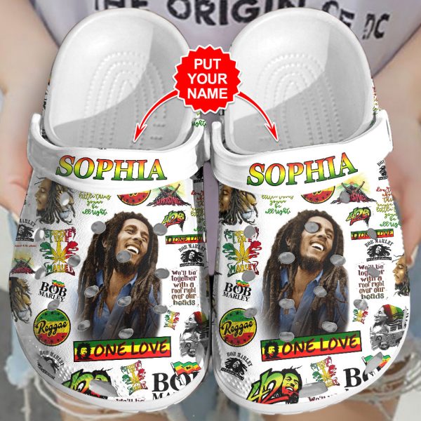 Personalized Bob Marley Custom Crocs - VANDH 2546