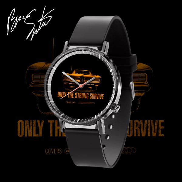 Bruce Springsteen Black Leather Watch - TANTN 4902