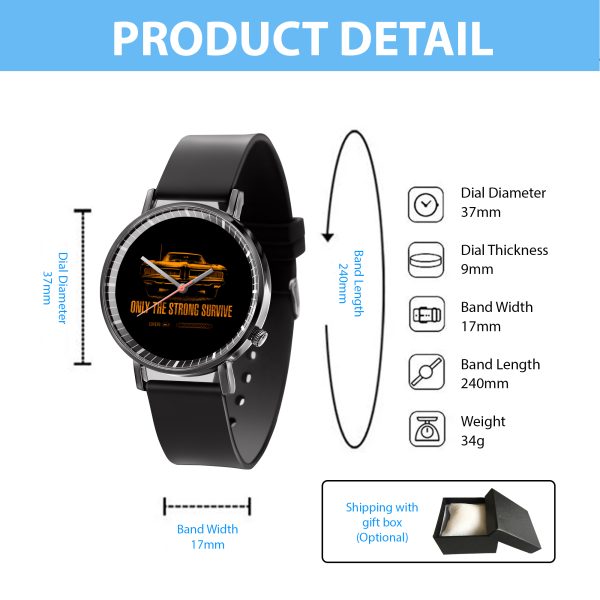 Bruce Springsteen Black Leather Watch - TANTN 4902