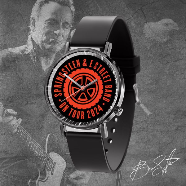 Bruce Springsteen Black Leather Watch - TANTN 4759