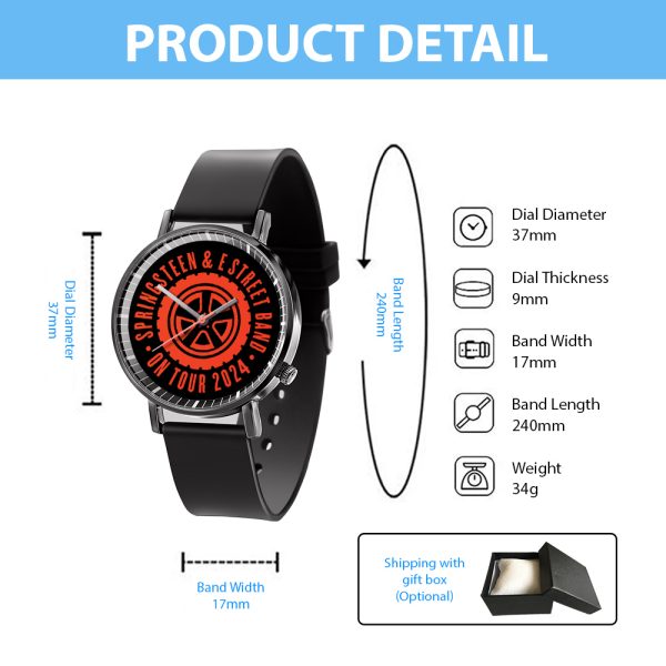 Bruce Springsteen Black Leather Watch - TANTN 4759