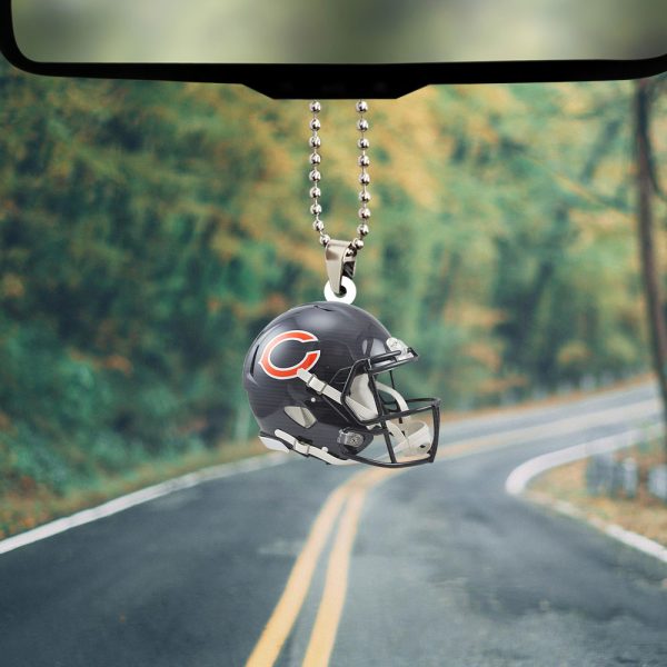 Chicago Bears Custom Shape 2-sided Acrylic Car Ornament - TANTN 4874