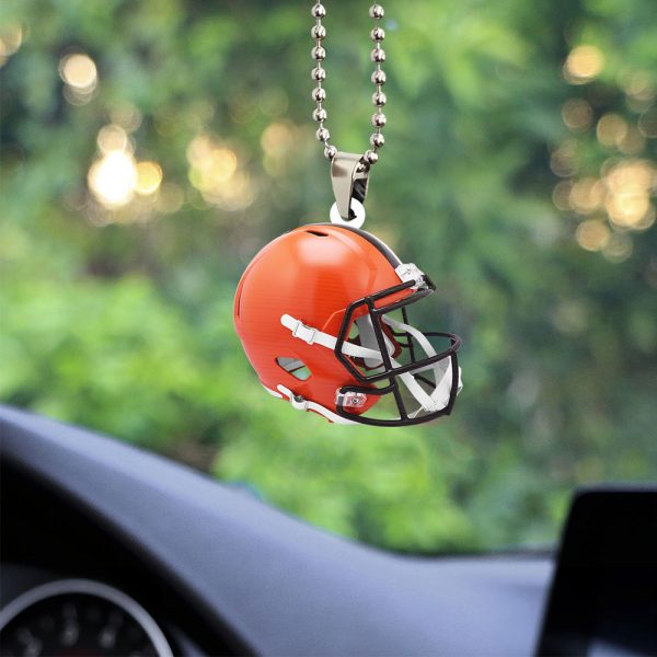 Cleveland Browns Custom Shape 2-sided Acrylic Car Ornament - TANTN 4878