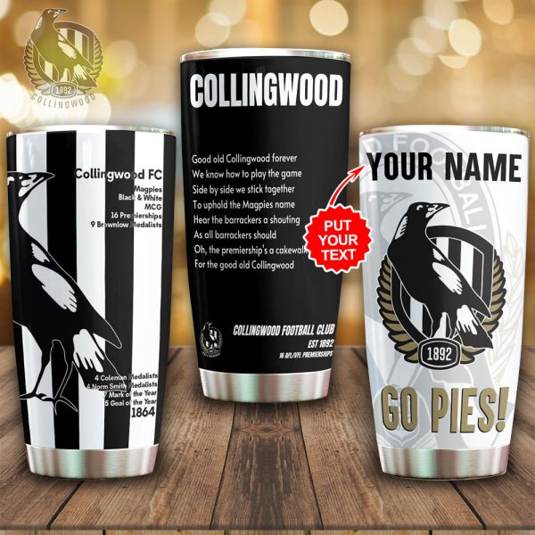 Personalized Collingwood FC Tumbler Cup - GNE 100