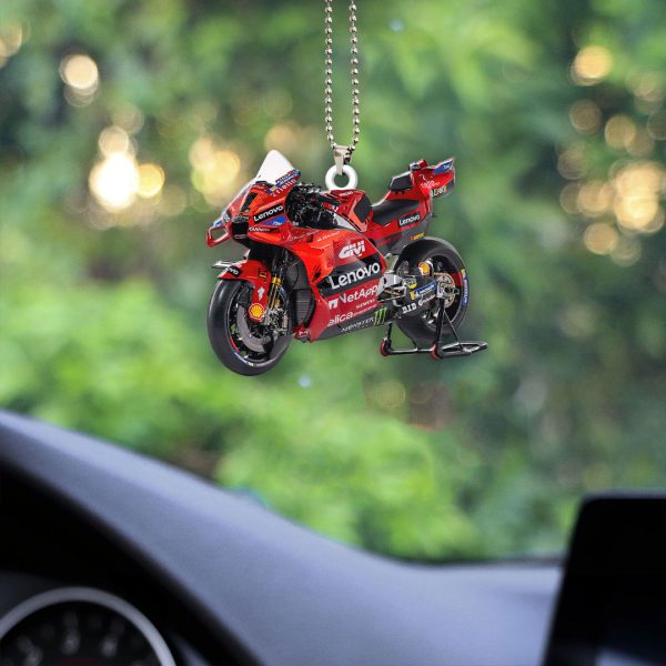 Ducati Lenovo Team Custom Shape 1-sided Acrylic Car Ornament - HOATT 4403
