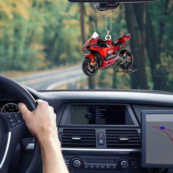 Ducati Lenovo Team Custom Shape 1-sided Acrylic Car Ornament - HOATT 4403