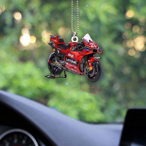 Ducati Lenovo Team Custom Shape 1-sided Acrylic Car Ornament - HOATT 4403