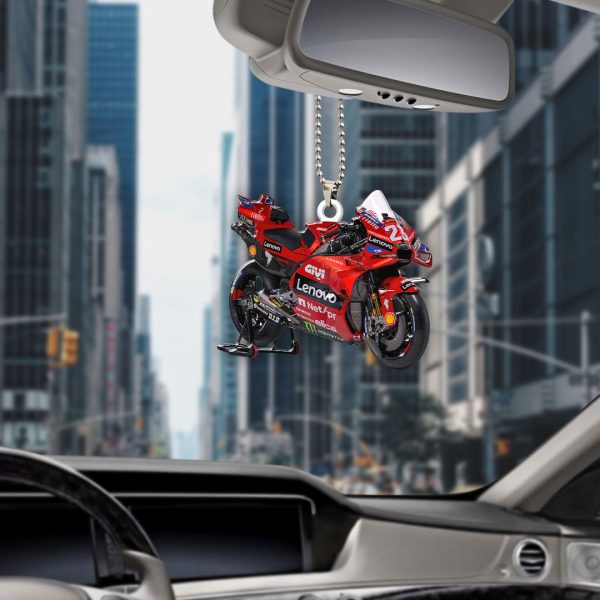 Ducati Lenovo Team Custom Shape 1-sided Acrylic Car Ornament - HOATT 4403