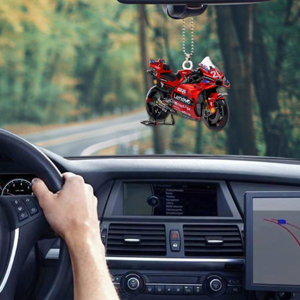 Ducati Lenovo Team Custom Shape 1-sided Acrylic Car Ornament - HOATT 4403