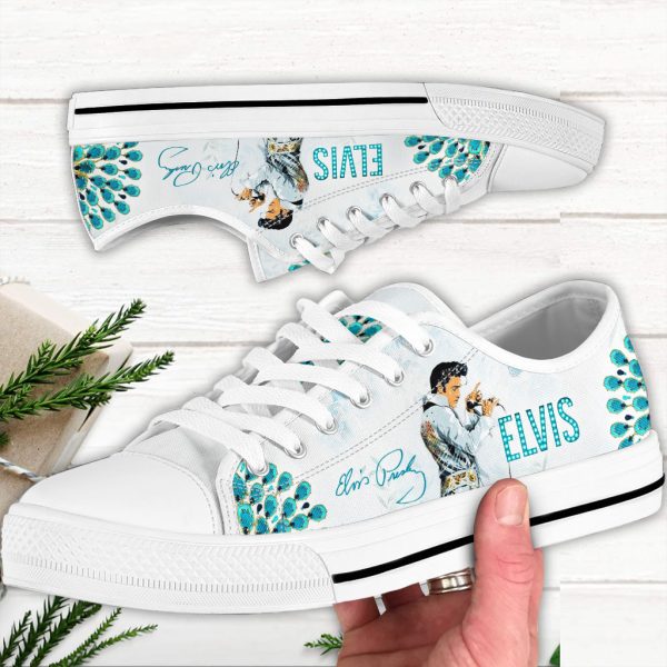 Elvis Presley Low Top Canvas Shoes - VANDH 2676
