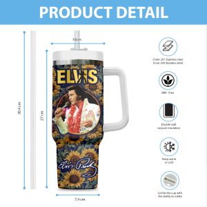 Personalized Elvis Presley 40oz Stanley Tumbler - VANDH 2672