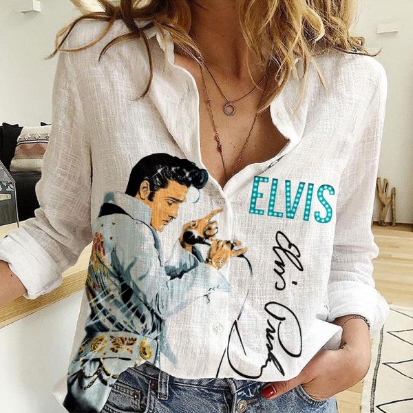 Elvis Presley 3D Linen Shirt - VANDH 2670